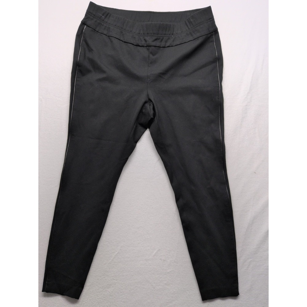 J.‎ Jill Ponte Slim Leg Pants Black Size Large Super Soft Stretchy Casual Office
